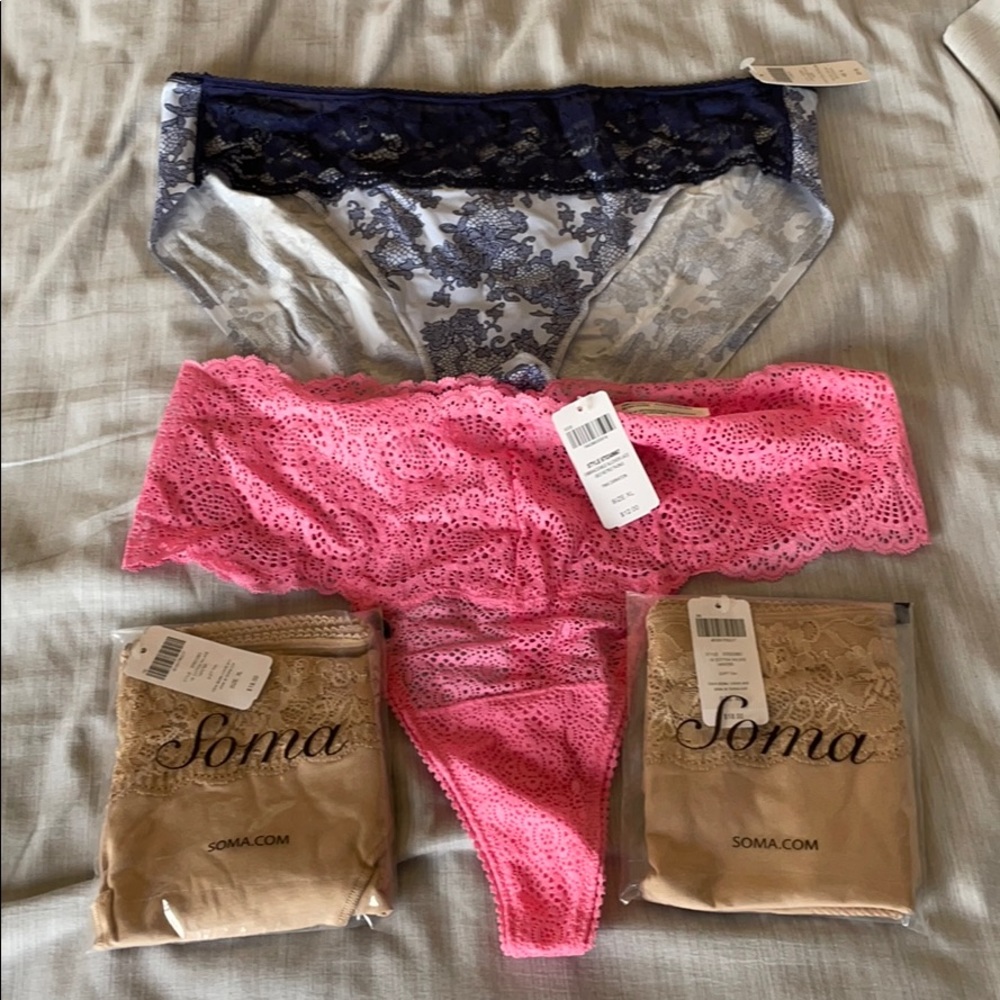 NWT soma hipsters and thong